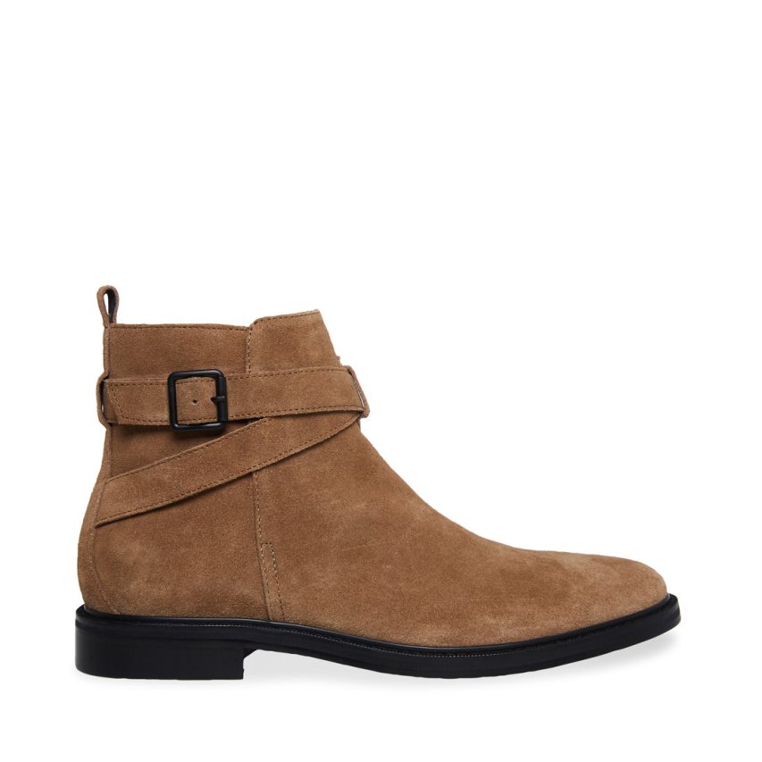 Botines Steve Madden Matthew Gamuza Hombre Marrones | ES YR084E